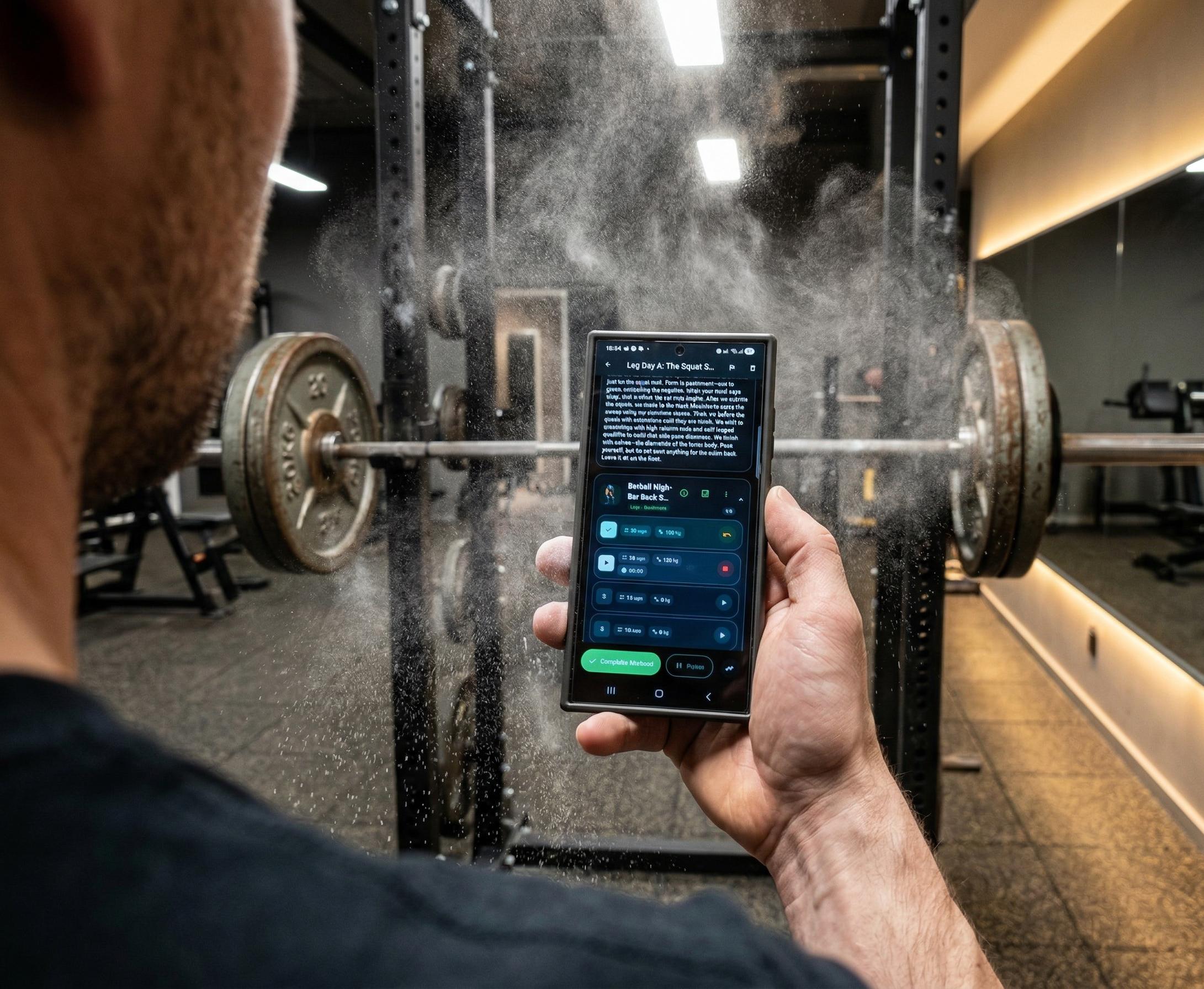 Produ workout screen with AI program builder